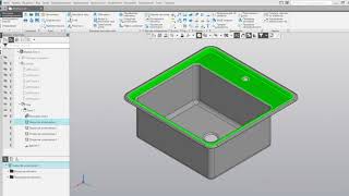 Листовое моделирование в программе Компас и FreeСad на основе кухонной мойки