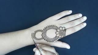 simple henna mehndi design for beginner | Easy mehndi design|raveena's mehndi | mehndi design | sda