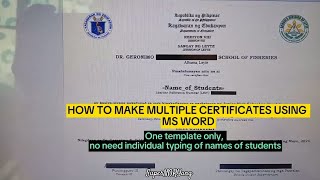 How to create bulk/multiple certificates for completers/graduates 2024