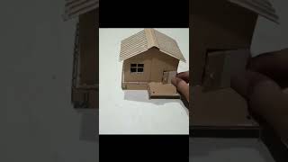 membuat miniatur rumah minimalis dari kardus#shorts