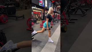 Bulgarian Squat Dumbells ( glute )