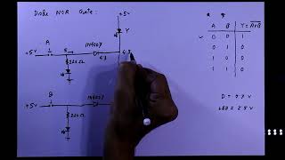 Make nor gate using diode