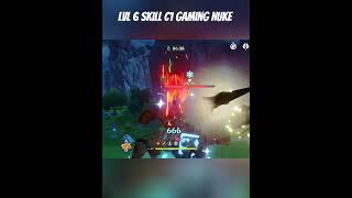 C1 lvl 6 E f2p GaMing nuke (open world) #genshinimpact #shorts  #原神 #gaming #gaminggenshin