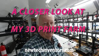 A CLOSER LOOK AT MY 3D PRINT FARM, 3D printing parts using mostly  Tronxy & Anet 3D printers.