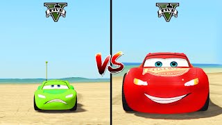 TRANSPORTING PIXAR CARS & FRUITS WITH COLORED & JOHN DEERE VS CLAAS VS TRACTORS - BeamNG.drive #983