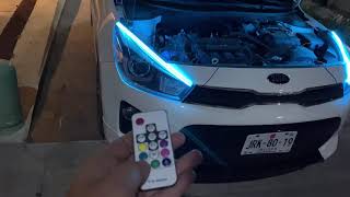 😱Tiras Led RGB para faros para cualquier auto 😍