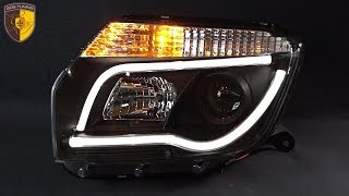 Тюнинг фары Рено Дастер / Headlights Renault Duster Audi Style