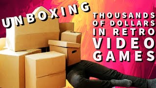 Unboxing Thousands of Dollars in Retro Video Game Consoles, Handhelds, Computers Game Room Tour