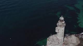 The abandoned Aniva lighthouse on the island of Sakhalin, Russia