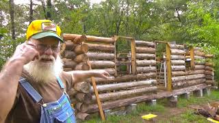 Log Cabin Build, Riggin' #1