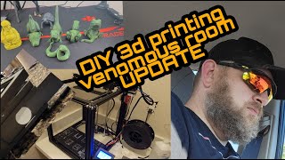 3d printing shift boxes and snake hooks and update on the venomous room