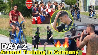 Arsenal Players Storm Adidas HQ for Day 2 Training in Germany!🔥Arteta Involved,Ben White & Saka