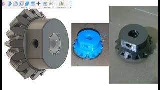 How to model and fabricate a straight bevel gear