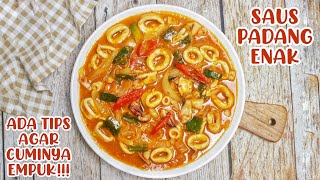 Resep Cumi Saus Padang Enak !! Empuk !!