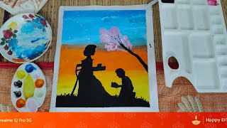 Mother's Day Special Painting With Posters Colour For Beginners/Step By Step Poster Colour Painting