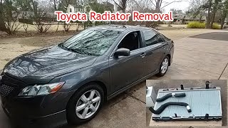 Toyota V6 Camry, Avalon, Venza & Lexus ES350 Radiator Removal