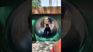 👶🏻First time in the park w/ gramma & grampa🥰 #playground #playtime #outdooradventure #goodvibes