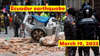 Ecuador shook by a powerful earthquake