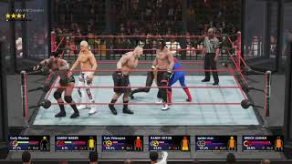 WWE 2K20 ELIMINATION CHAMBER BROCK LESNAR, CAIN VELAZQUEZ, RANDY ORTON ETC