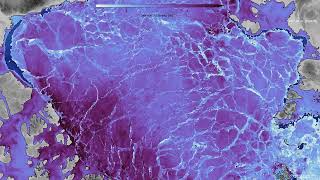 Sea-ice thickness and SST in a zoom over the Sptizberg archipelago.