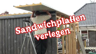 Werkstattbau    So verlege ich Sandwichplatten von Luecht & Palm auf meine Werkstatt