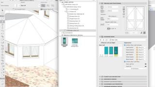 Create a sliding door with the Cadimage Door+Window tool