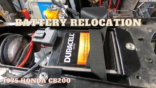 Battery Relocation 1975 Honda CB200