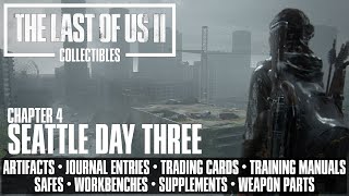 Last of Us 2 Chapter 4 Seattle Day 3 Collectibles Artifacts, Journals, Cards, Parts & Supplements