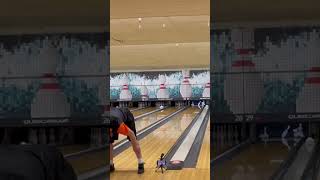 1 Board Challenge Under The Legs Backwards! #bowling #pba #trickshots