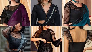 Black blouse design for saree || Trendy blouse blouse back neck designs new model