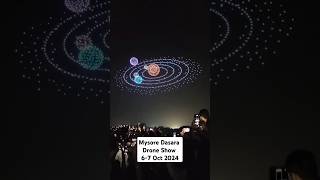 Mysore Dasara Drone Show 2024 #shorts #droneshow #mysoredasara #mysorepalace