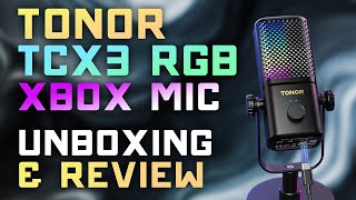 Unboxing & Reviewing the Tonor TCX3 RGB Gaming Microphone | Xbox Compatible