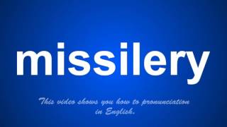 the correct pronunciation of misspeech in English.