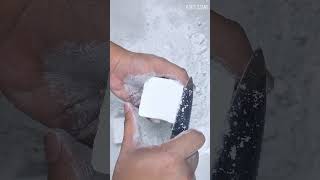 shorts Reformed Gym Chalk Shaving and Crushing Plain White 12 ASMR