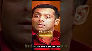 India is my Family 🇮🇳👏-Salman Khan #shorts #salmankhan #viralbollywood #sallu