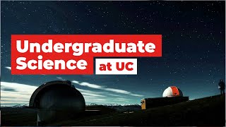 Undergraduate Science at the University of Canterbury