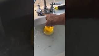 Size doesn't matter - This tiny plunger packs a punch. #handyman #plumbing #hack #asmr