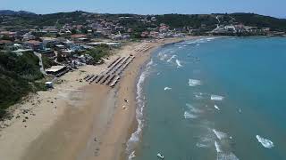 Agios Stefanos beach by drone - Corfu, June 2022