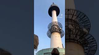 That’s how you get up the Namsan Tower #seoul #korea #southkorea #namsantower