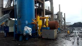 Biomass waste or plastic waste pyrolysis gasification for syngas, for brick kiln, rotary kiln, dryer