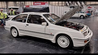 Ford Sierra RS 500 Turbo three door Race Prep motosport  Birmingham N.E.C. 2024 classic car show