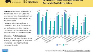 Evolução de boas práticas editoriais em periódicos.