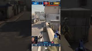 MAGISK WITH HUGE 1V3 TO WIN THE ROUND - DUST II - #shorts #csgo