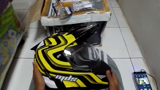 HELM MDS SUPERMOTO MOTIF SUPER PRO ~ UNBOXING & FIRST IMPRESSION #1