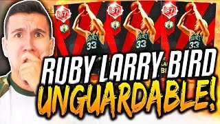 RUBY LARRY BIRD IS UNGUARDABLE! NBA 2K18 MyTEAM SUPER MAX GAMEPLAY! BEST CARD IN MyTEAM?