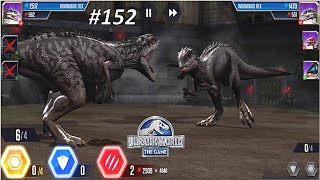 Indominus Rex vs Battle Stage 58 | Jurassic world the game | Dinosaurs Battle - # 152 | Dinosaurs