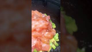 Salmon tartar + avocado ♥️ #food #foodlover #foodie #youtubeshorts #sushi #seafood #salmon