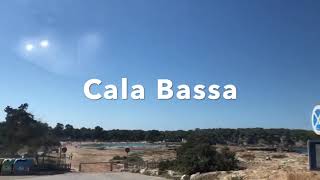 Driving to Cala Bassa, Ibiza