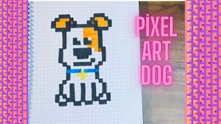 Pixel art idea✍️ How to draw pixel art / How to draw pixel dog🐶