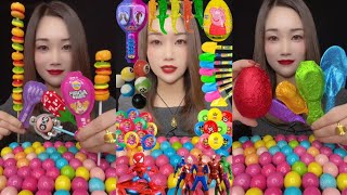 Colorful Asmr Candy Snacks 😍 Mukbang Eating sound #asmr #mukbang #candy #eating